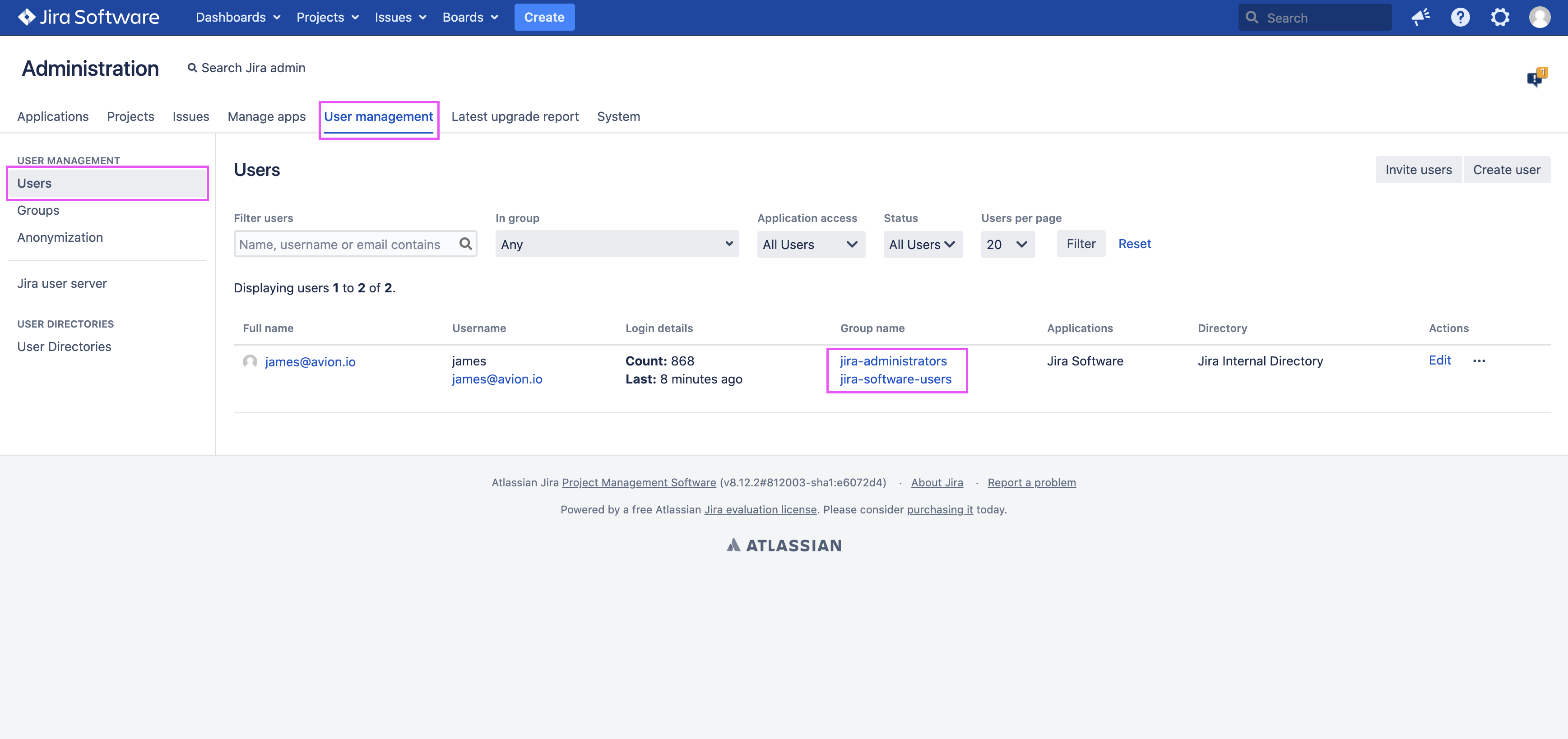 User's groups