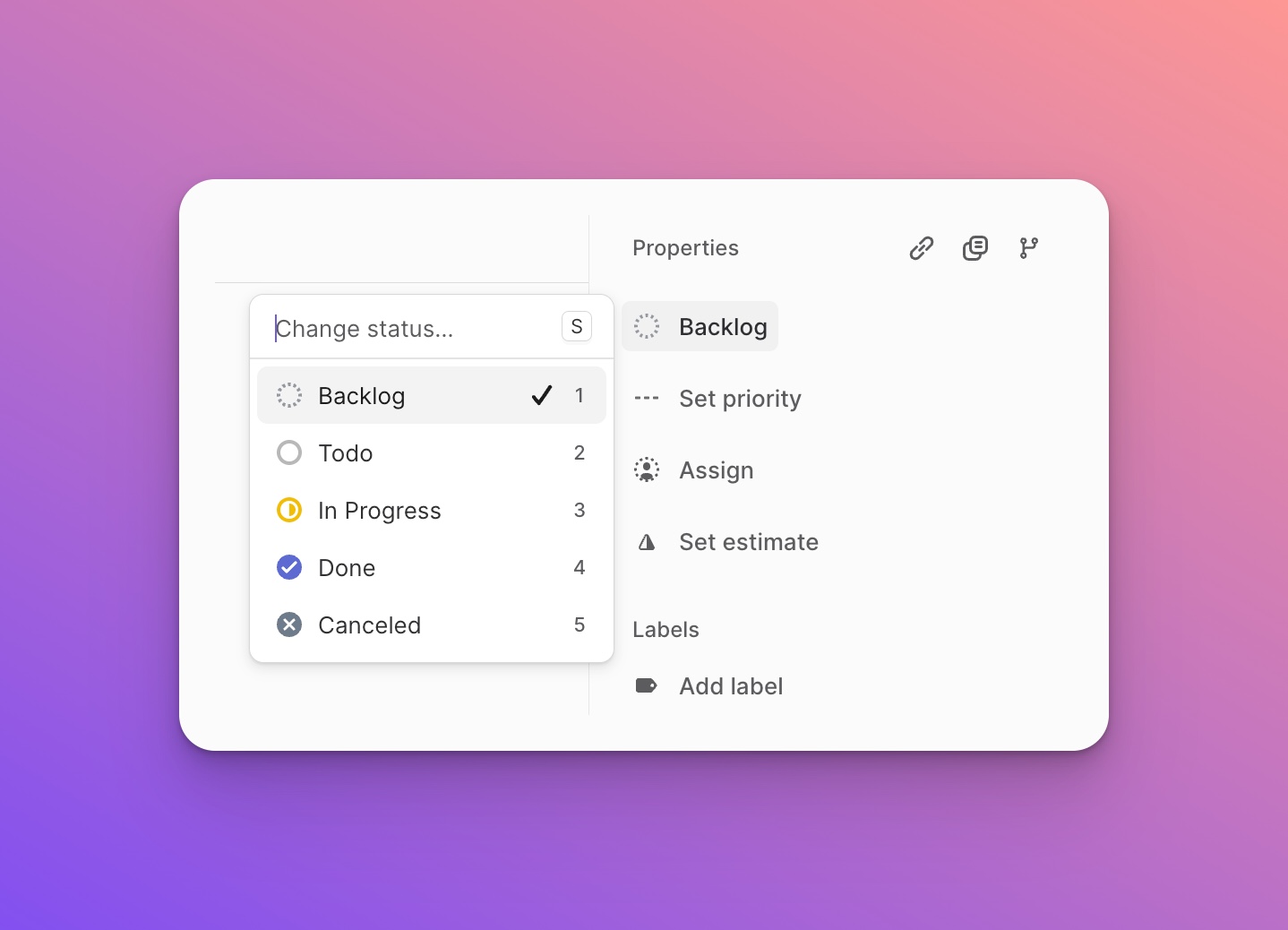 Issue states (team workflow) in Linear
